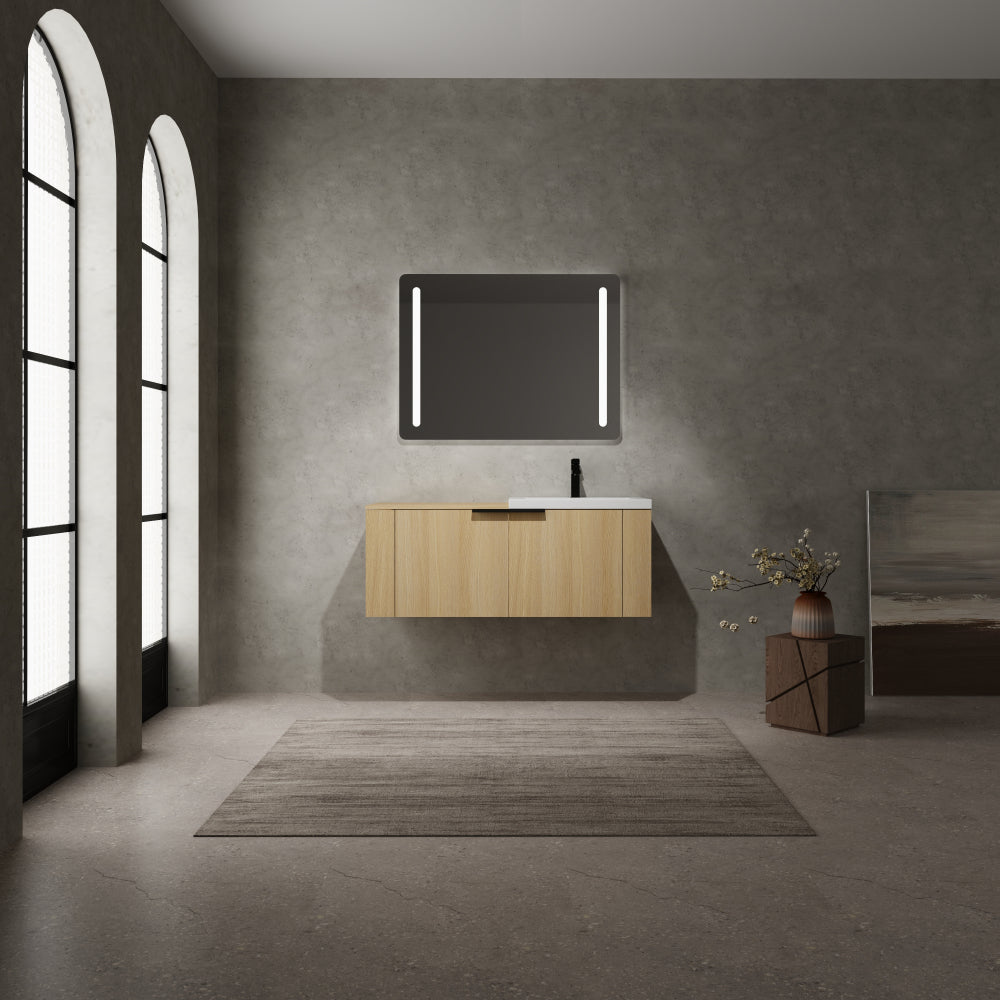 24 "Bathroom Vanity Sink Combo for big Space,Modern Bathroom Cabinet Cabinet combination, Bathroom Sink Cabinet Set without sink, Oak(composable)