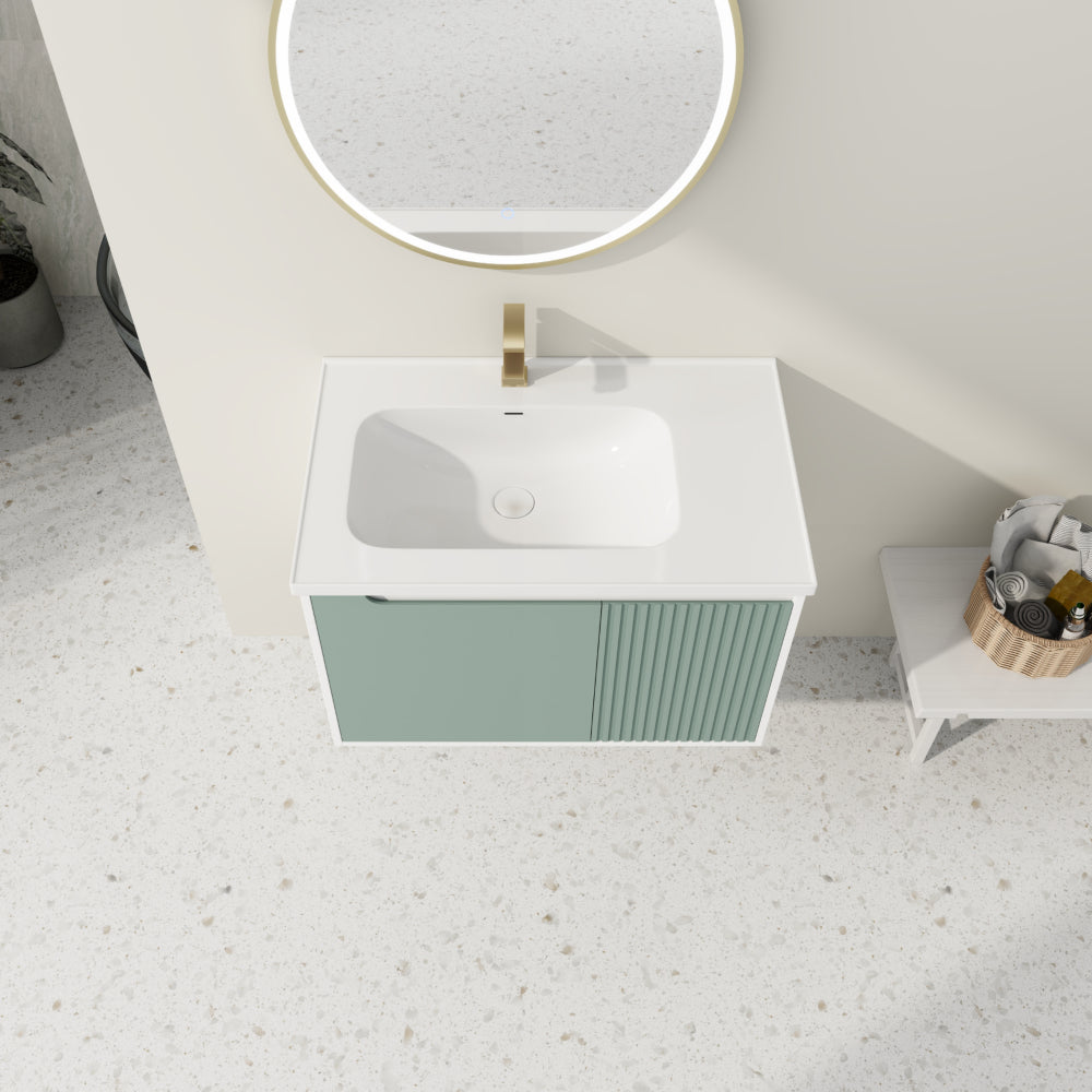 Floating Bathroom Vanity with Sink 32 Inch for Bathroom, Bathroom Vanity with Soft Close Door,