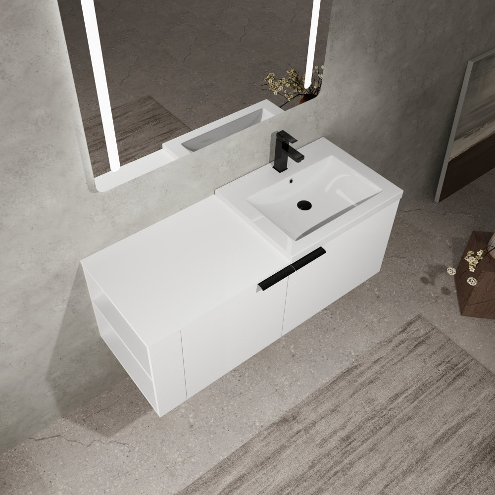 24 "Bathroom Vanity Sink Combo for big Space,Modern Bathroom Cabinet Cabinet combination, Bathroom Sink Cabinet Set, white(composable)