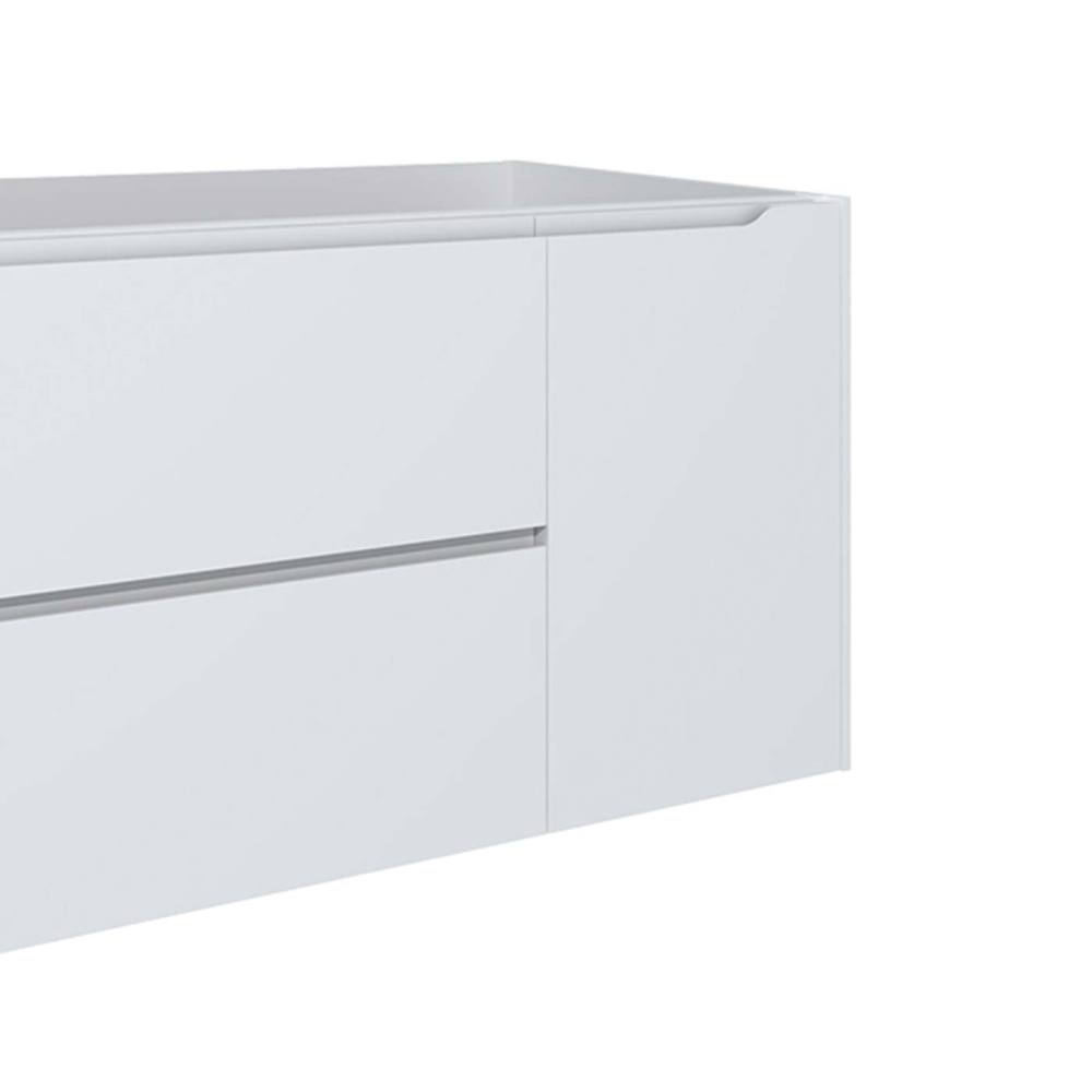 DAX Cenit Single Vanity Cabinet with 2 Drawers 1 Door 40" Inches Matt White