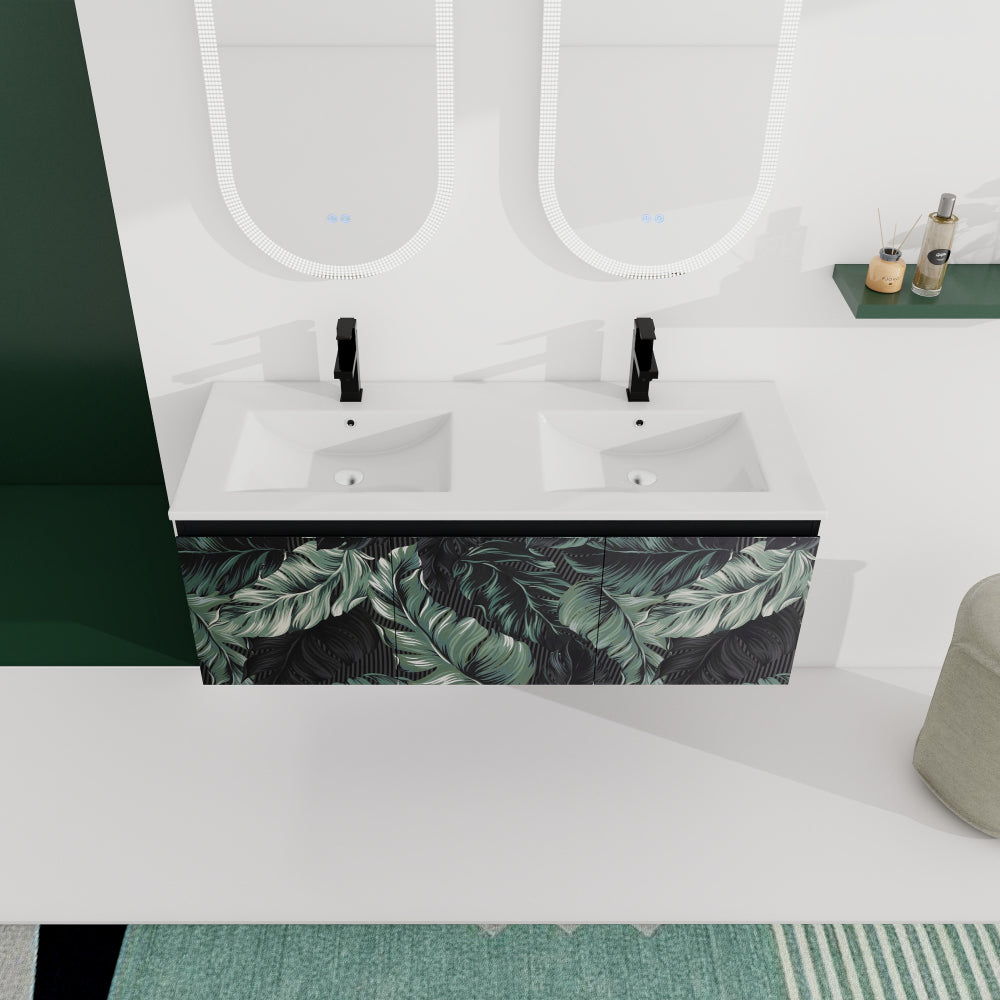 48'' Floating Wall-Mounted Bathroom Vanity & Soft-Close Cabinet Door, KD-Package