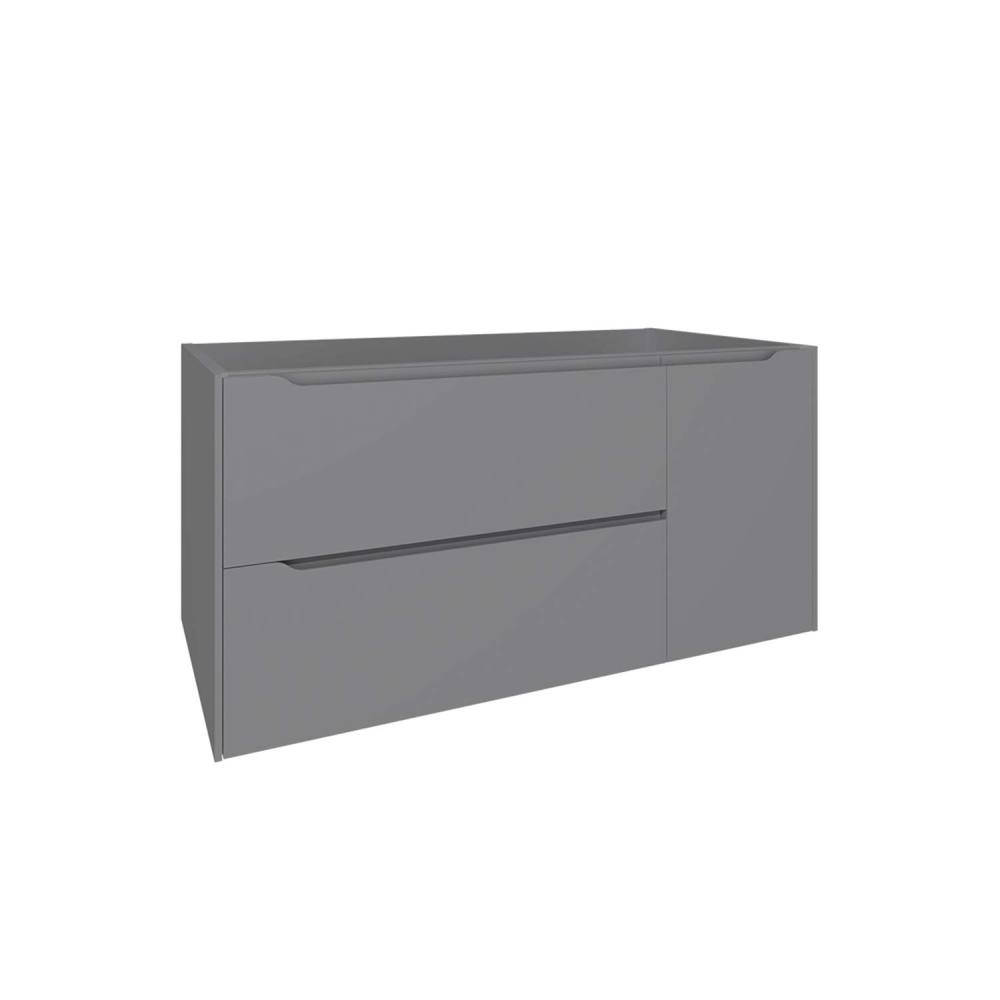 DAX Cenit Single Vanity Cabinet with 2 Drawers 1 Door 40" Inches Matt Mist