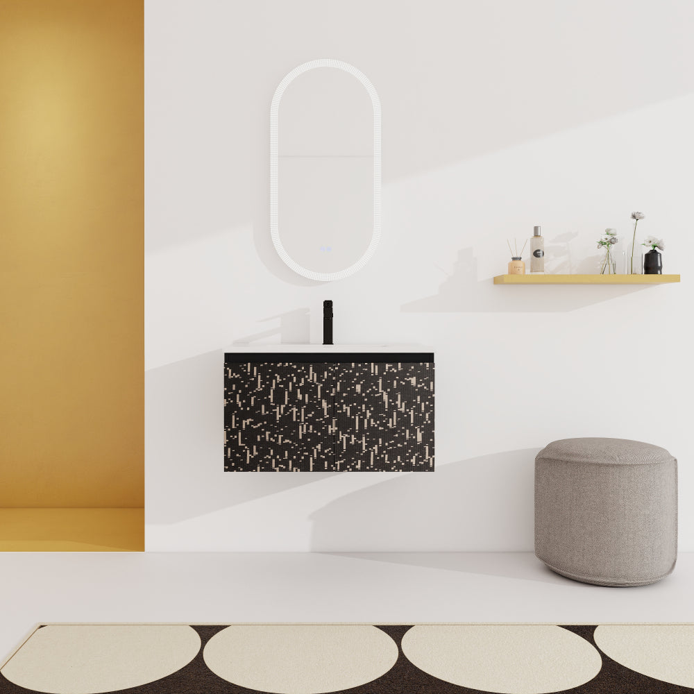 48'' Floating Wall-Mounted Bathroom Vanity & Soft-Close Cabinet Door, KD-Package