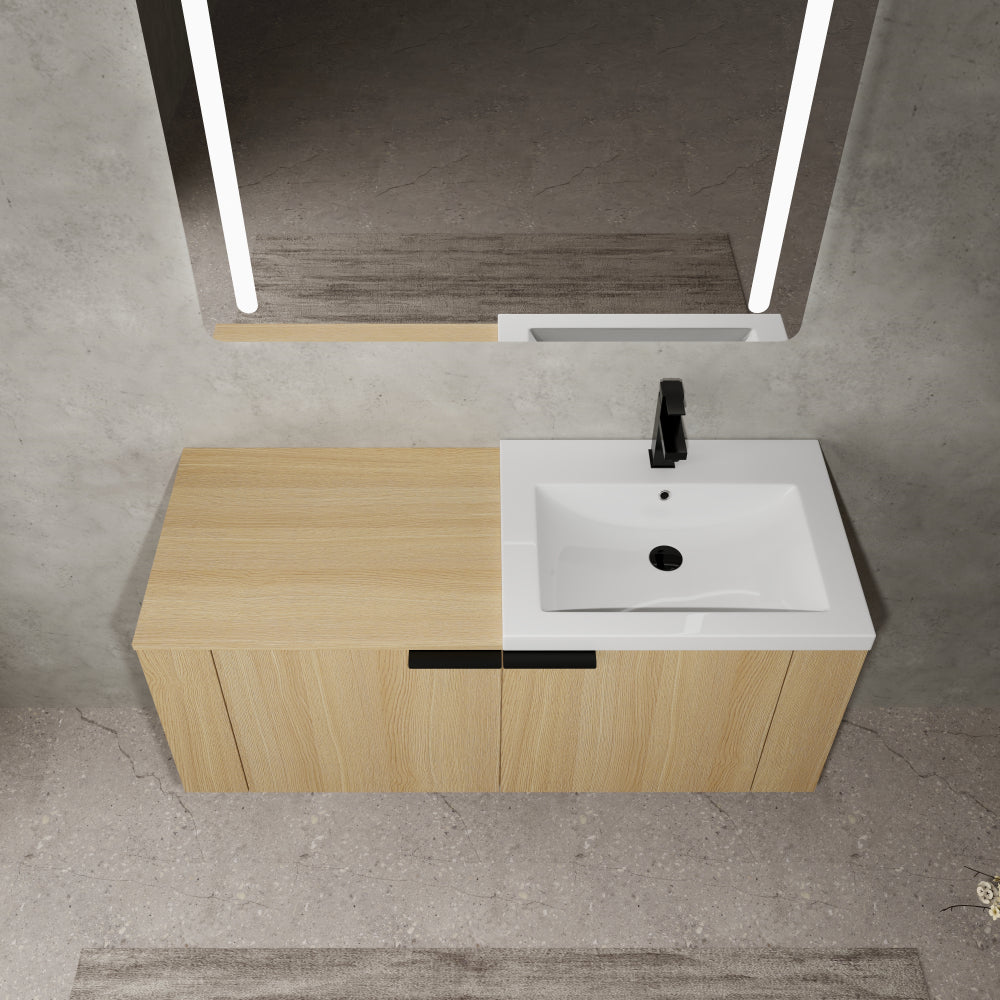 48 "Bathroom Vanity Sink Combo for big Space,Modern Bathroom Cabinet Cabinet combination, Bathroom Sink Cabinet Set, Oak
