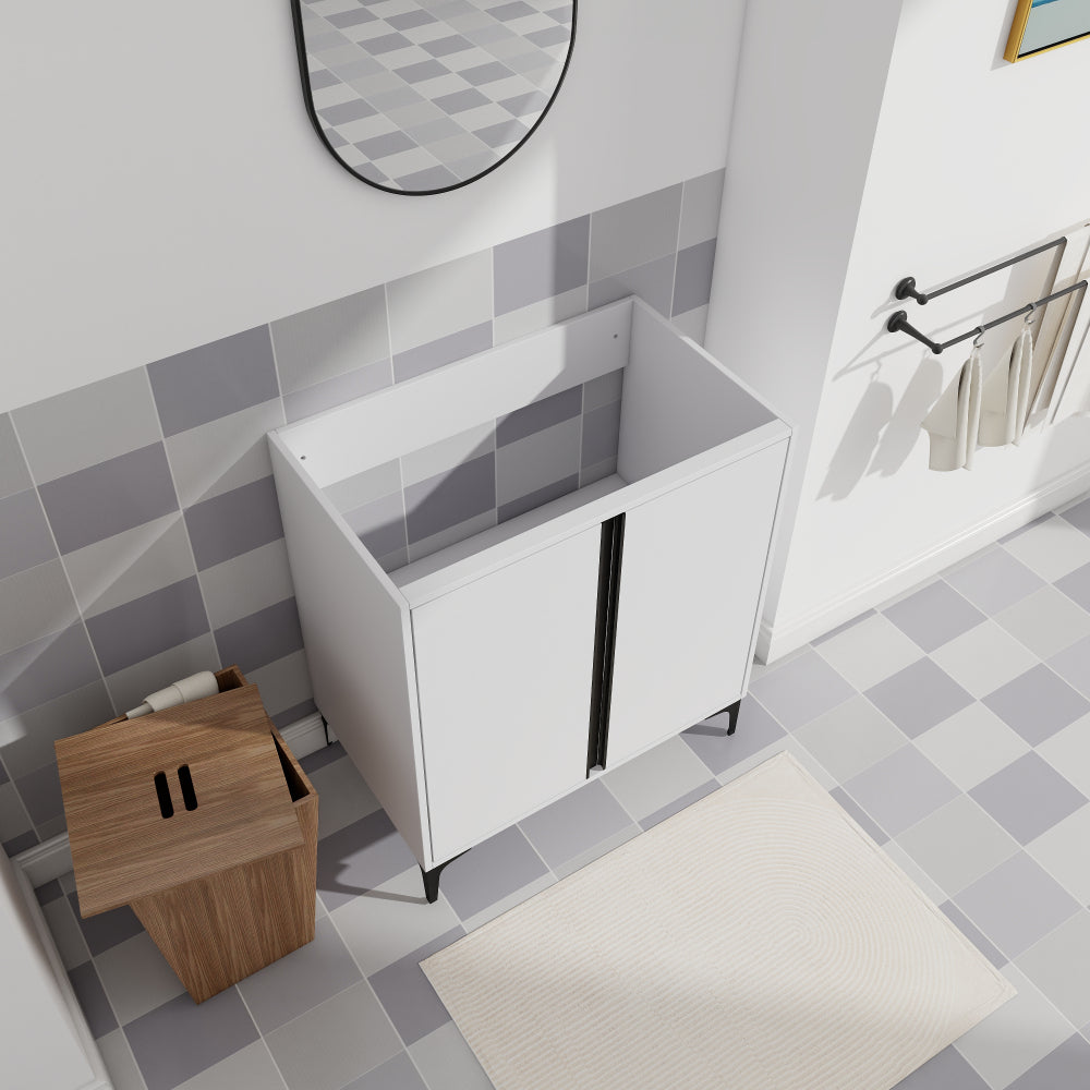 Soft Close Doors Bathroom Vanity,30 Inch For Small Bathroom (Only Vanity ,NO Sink)