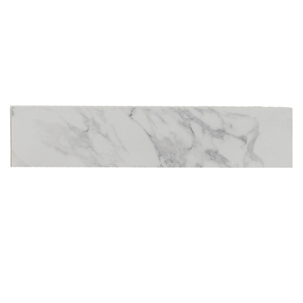 37"x22"Bathroom Vanity Top,sintered stone carra white Barthroom Vanity Sink Tops with Rectangular Undermount Ceramic Sink with Vanity Backsplash, Single Faucet Hole Bathroom Vanity Countertop