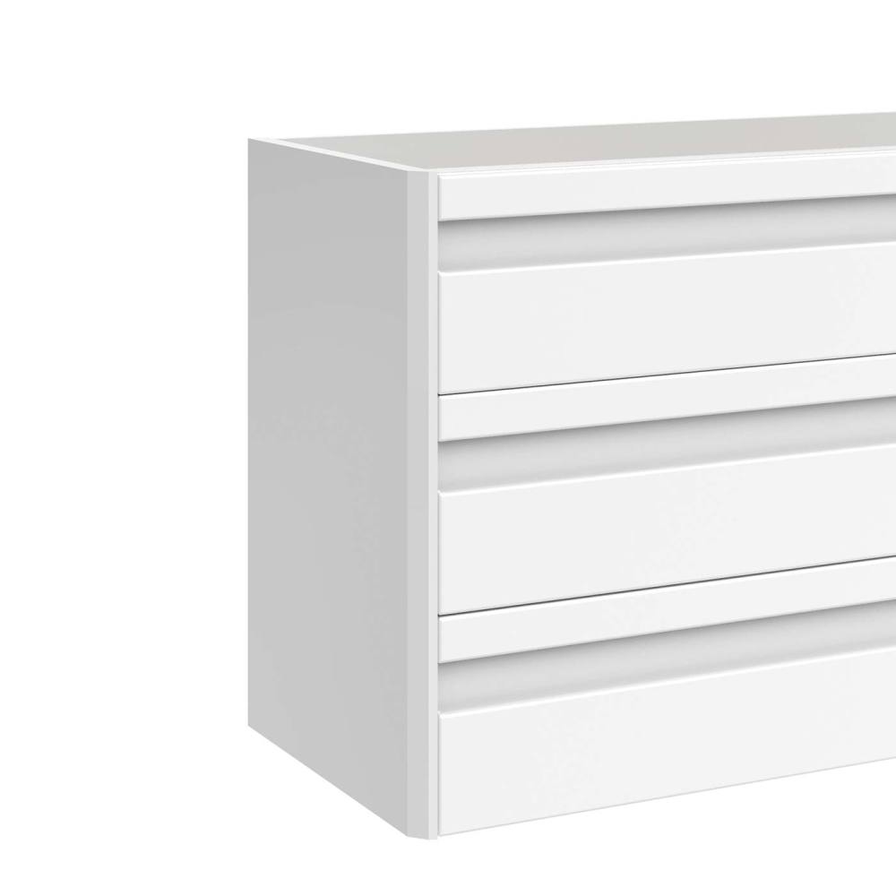 DAX Venice Single Vanity Cabinet 3 Drawers 40" Inches White w/Onix Basin