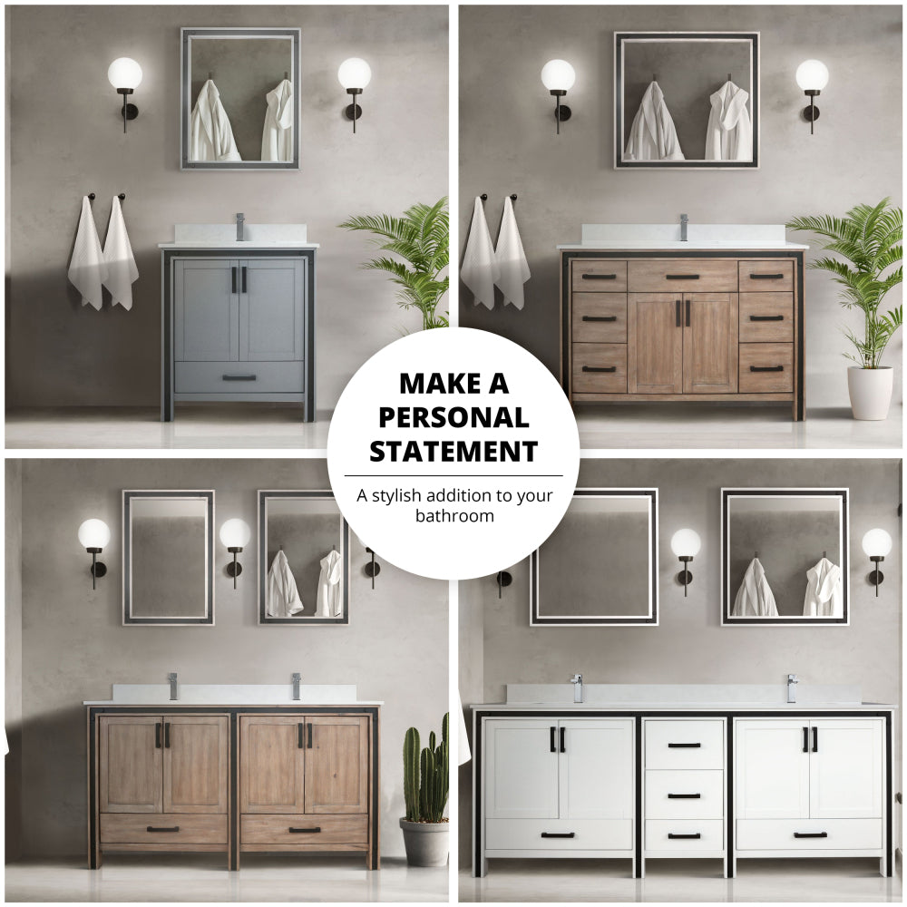 White Double Bath Vanity 72 in. W x 22 in. D, Cultured Marble Top and Faucet Set