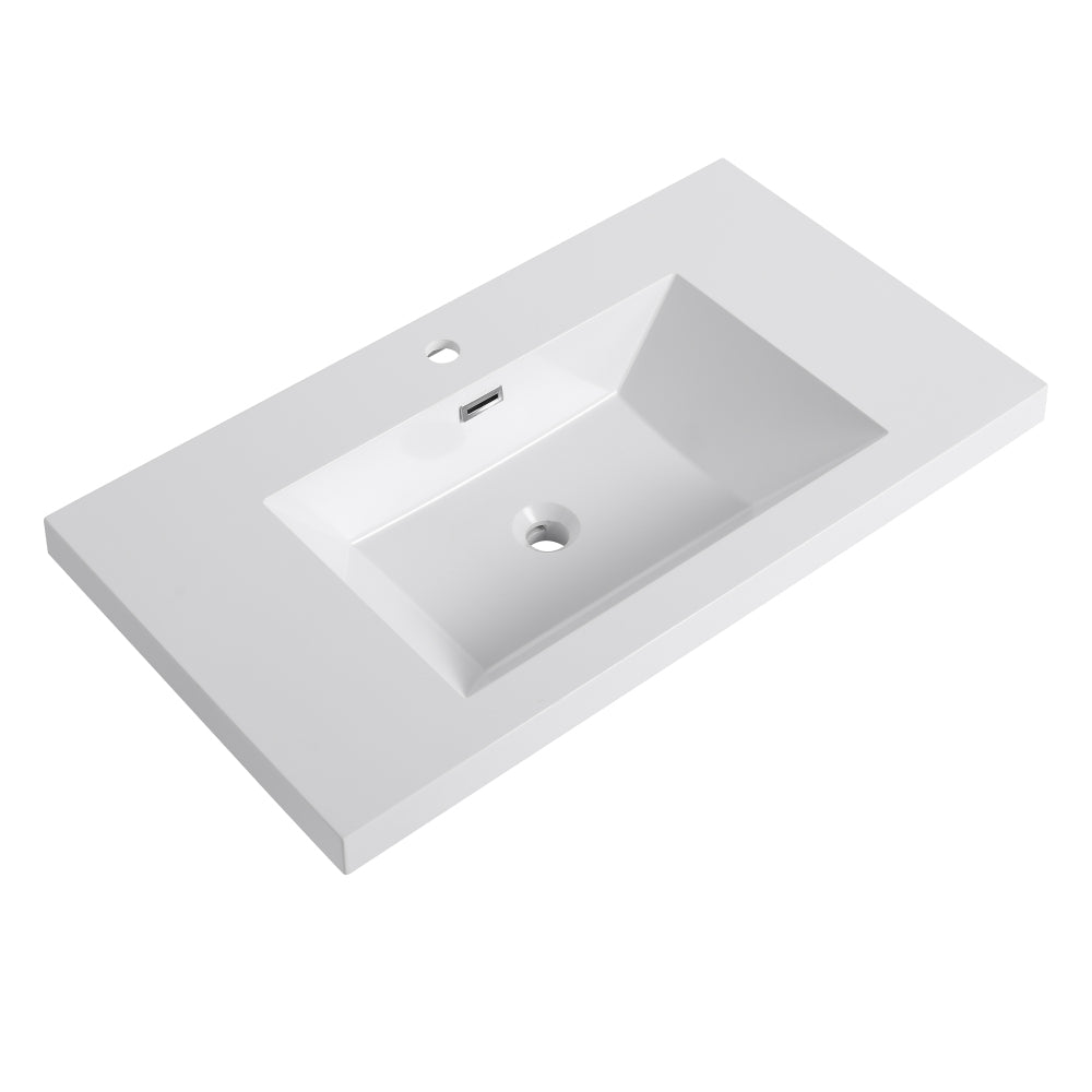 36" Bathroom Resin Sink
