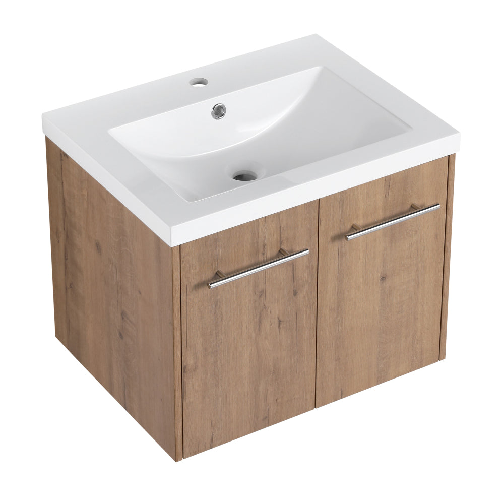 24 Inch Bathroom Cabinet With Sink,Soft Close Doors,Float Mounting Design, For Small Bathroom,(KD-Packing)