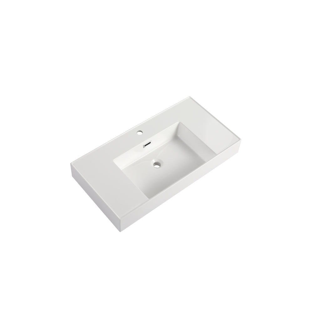 36" Resin basin For Bathroom Vanity,Vanity Top only