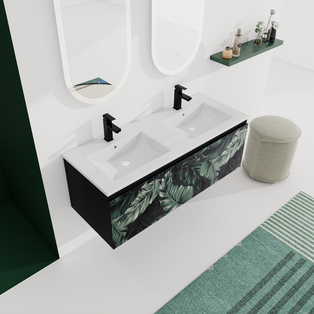 48'' Floating Wall-Mounted Bathroom Vanity & Soft-Close Cabinet Door, KD-Package