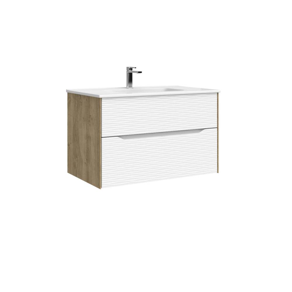 DAX Sahara Vanity Cabinet 40" Oak / Matt White w/ Onix Basin