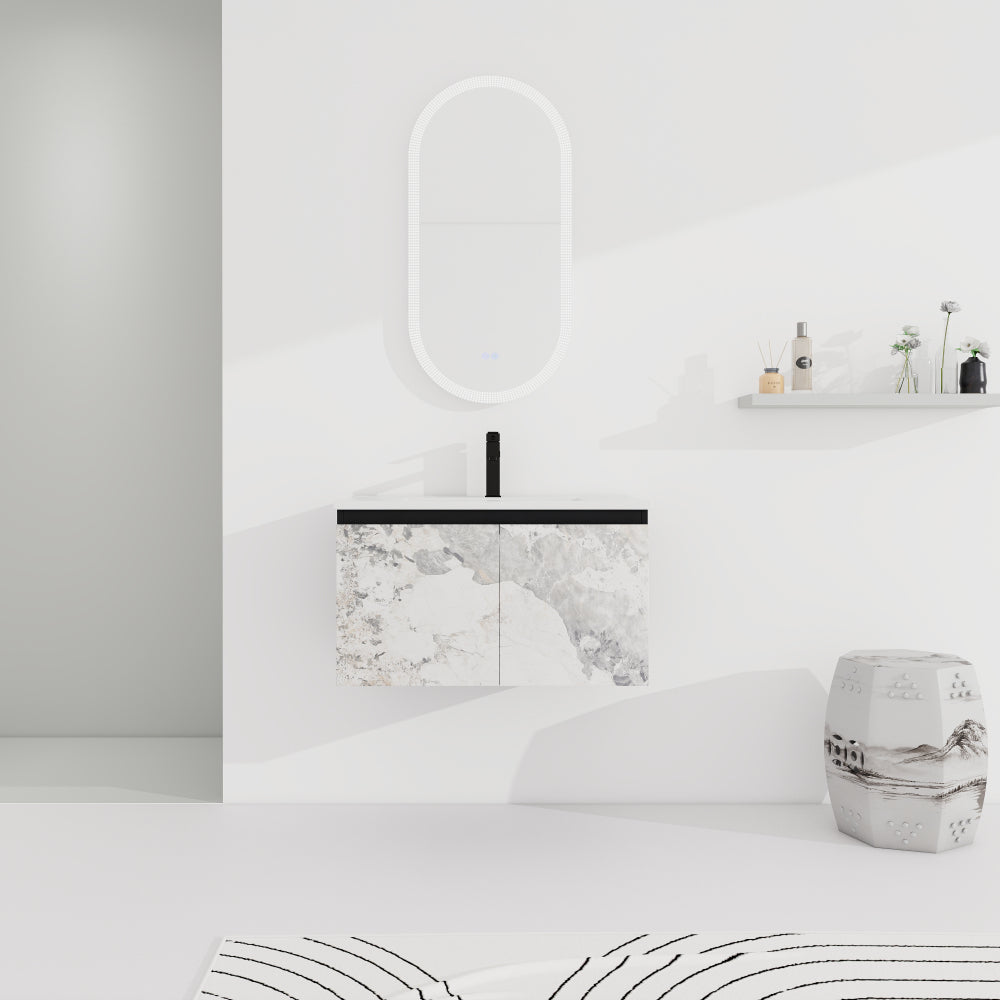 48'' Floating Wall-Mounted Bathroom Vanity & Soft-Close Cabinet Door, KD-Package