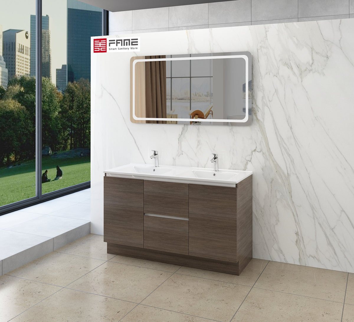 Melamine bathroom cabinet