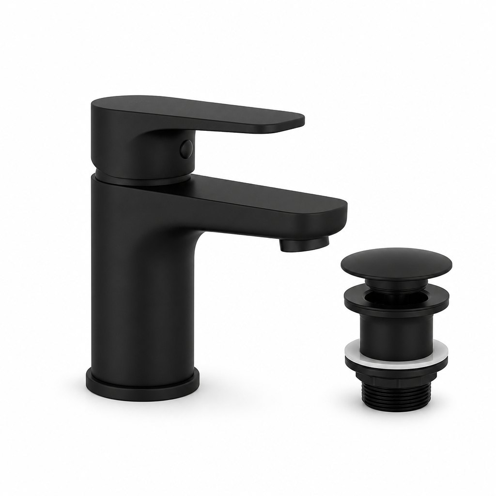 Single-Lever Basin Mixer, Matte Black