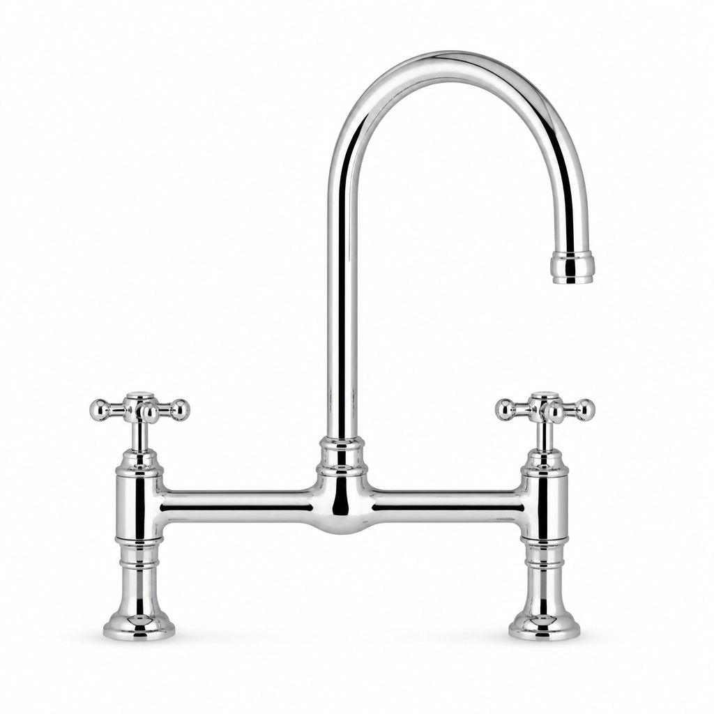 Bridge Kitchen Faucet, Two Handle