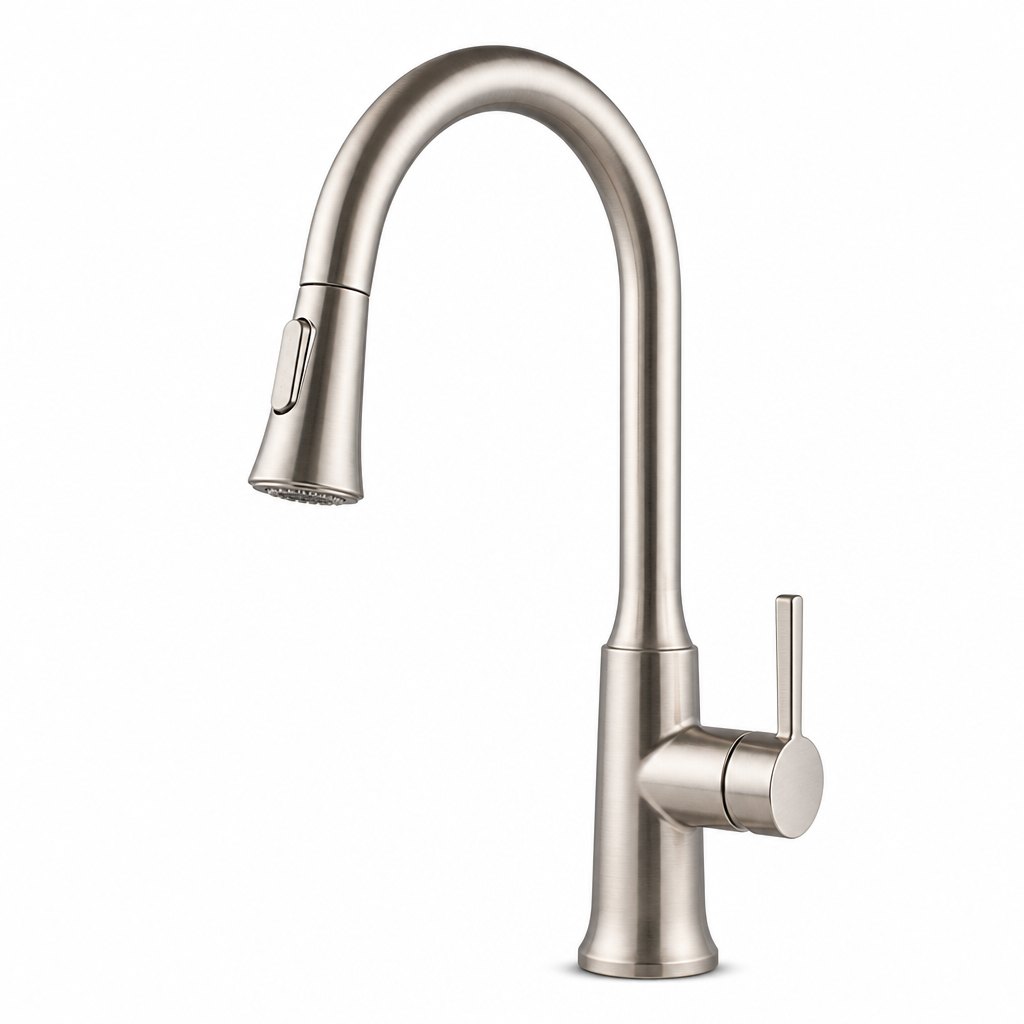 Pull-Down Kitchen Faucet, Brushed Nickel
