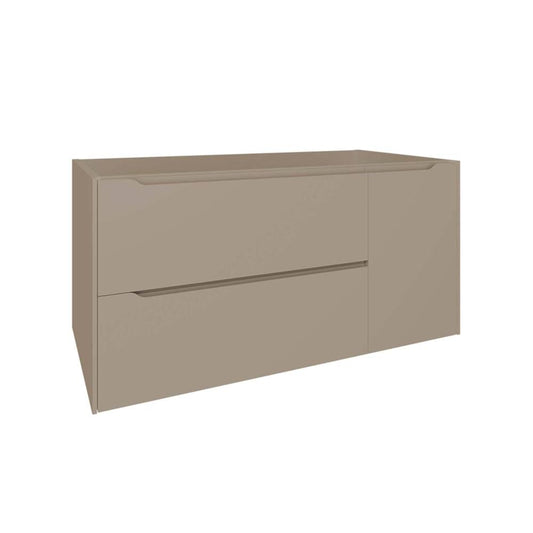 DAX Cenit Single Vanity Cabinet with 2 Drawers 1 Door 40" Inches Matt Moka
