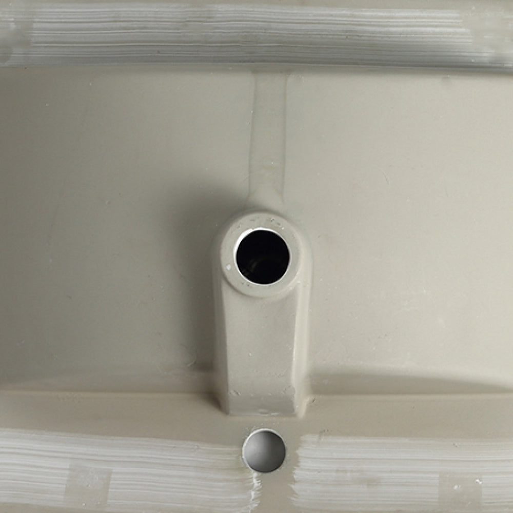 36 Inch Bathroom Ceramic Sink Basin, White