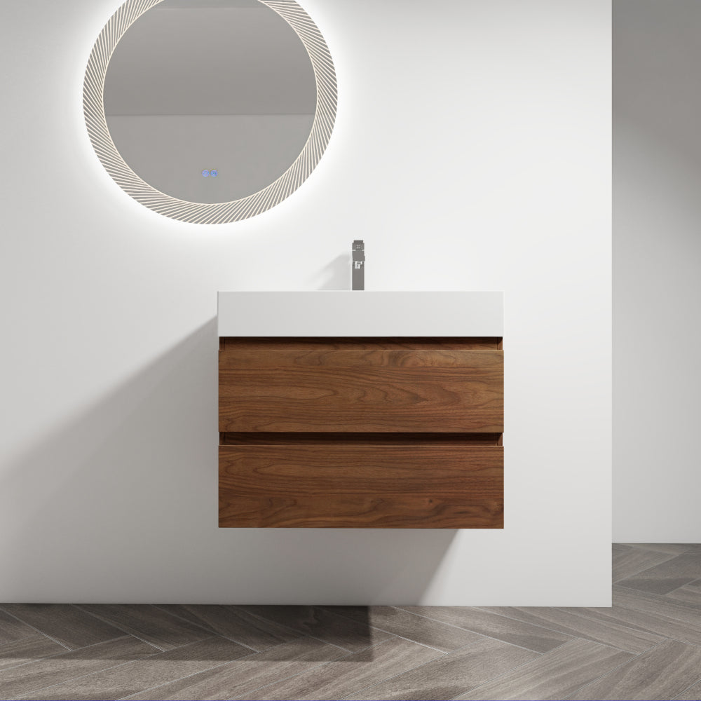 Melamine cabinet 36" Wall-Mounted Bathroom Vanity (Only the Cabinet Body)-BVB01936BNO-2