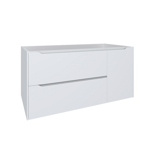 DAX Cenit Single Vanity Cabinet with 2 Drawers 1 Door 40" Inches Matt White