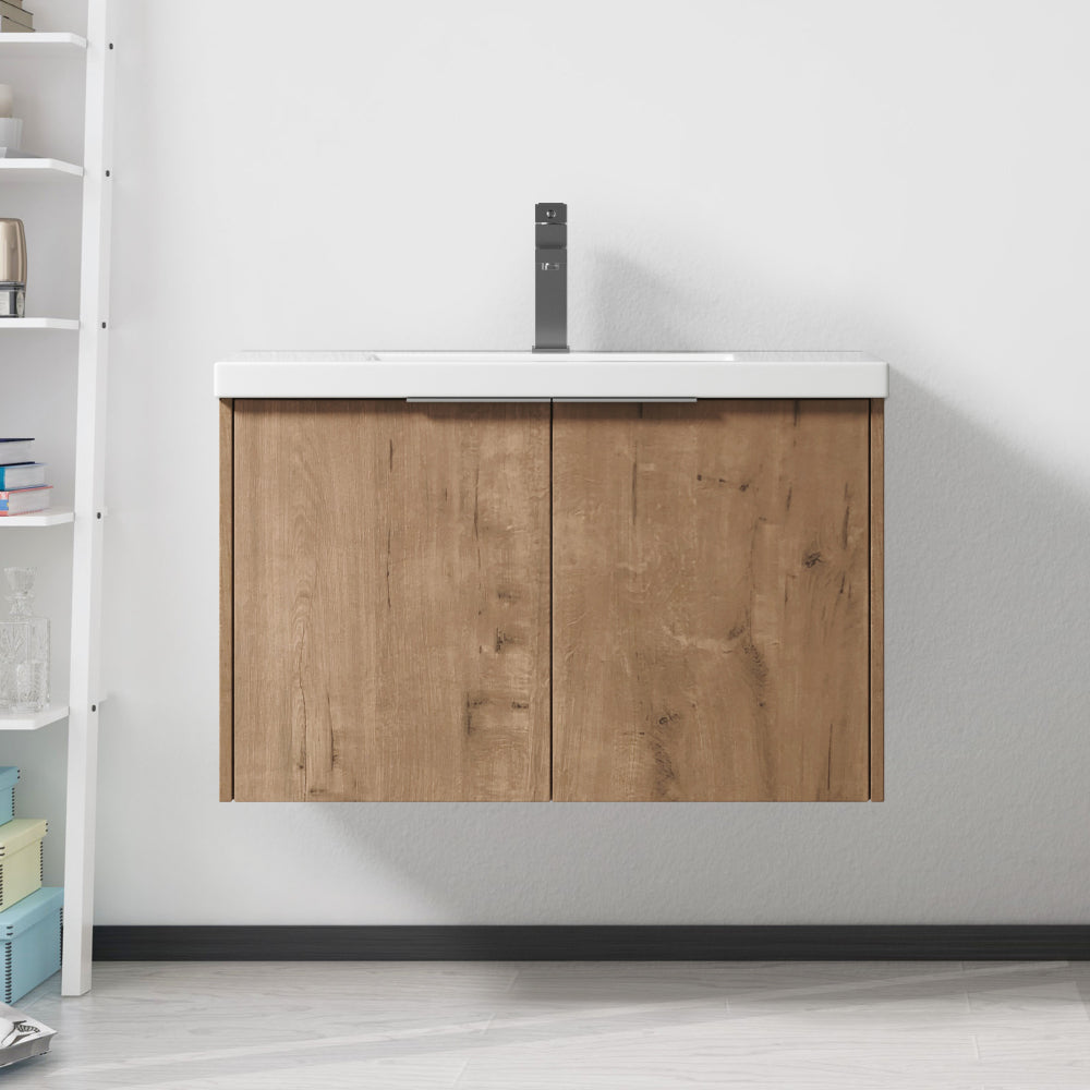 36 Inch Soft Close Doors Bathroom Vanity With Sink, A Small Storage Shelves, 24" and 12" Combination Cabinet,(KD-Packing)