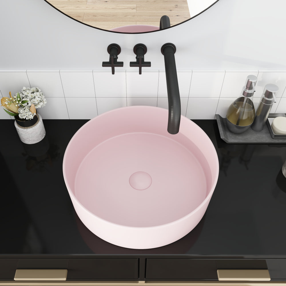 Ceramic Circular Vessel Bathroom Sink Art Sink