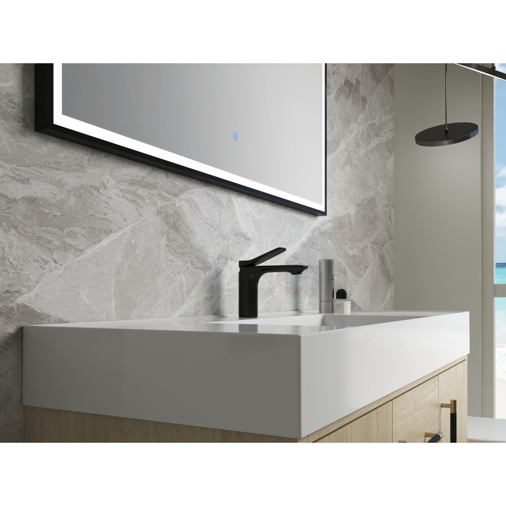 Melamine cabinet 48 Inch Bathroom Vanity Freestanding Design With Resin Sink