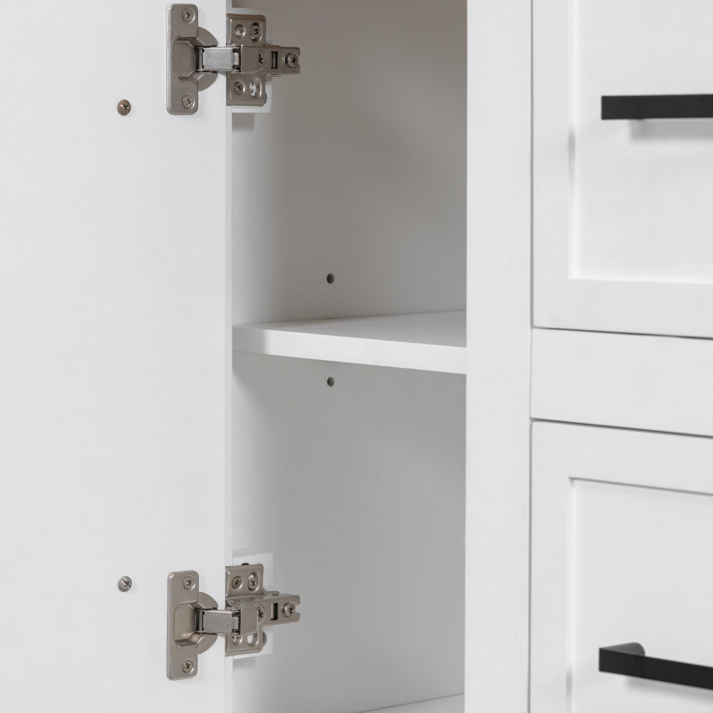 [Cabinet Only] 36" White Bathroom Vanity(Sink not included)