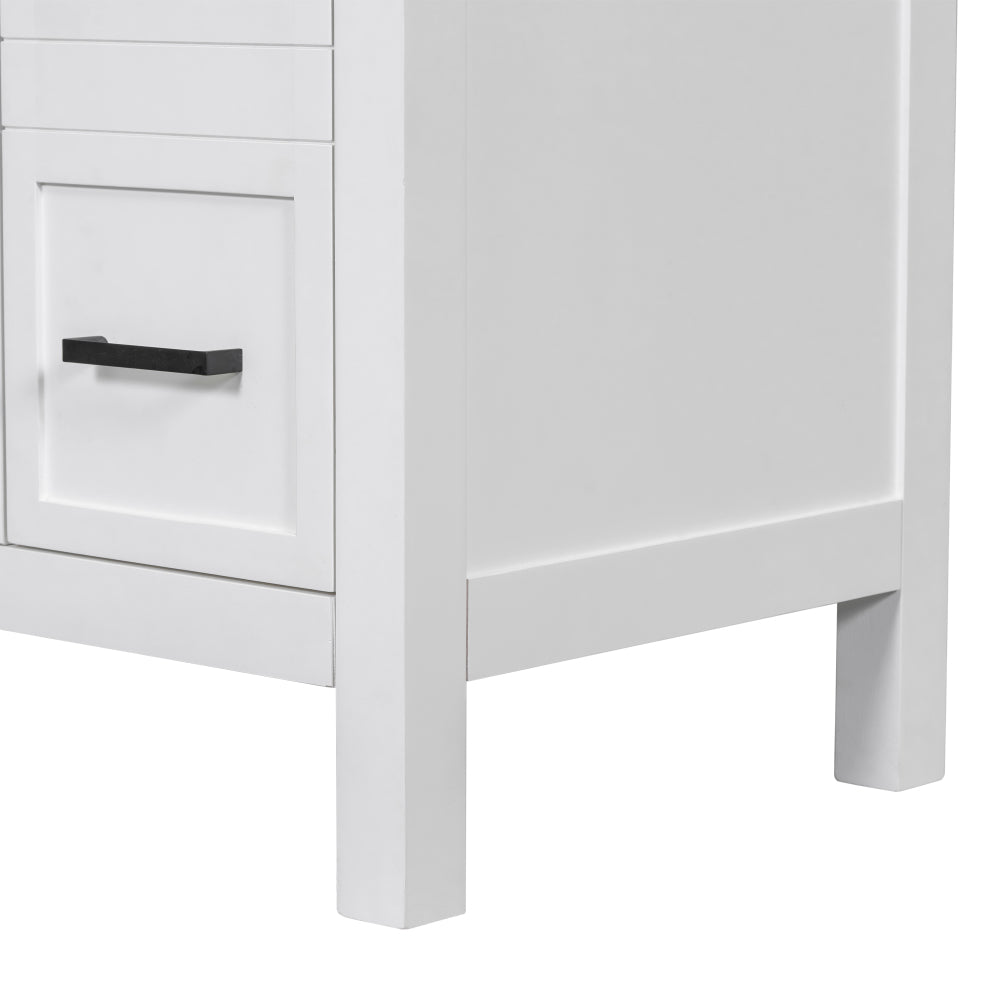[Cabinet Only] 36" White Bathroom Vanity(Sink not included)