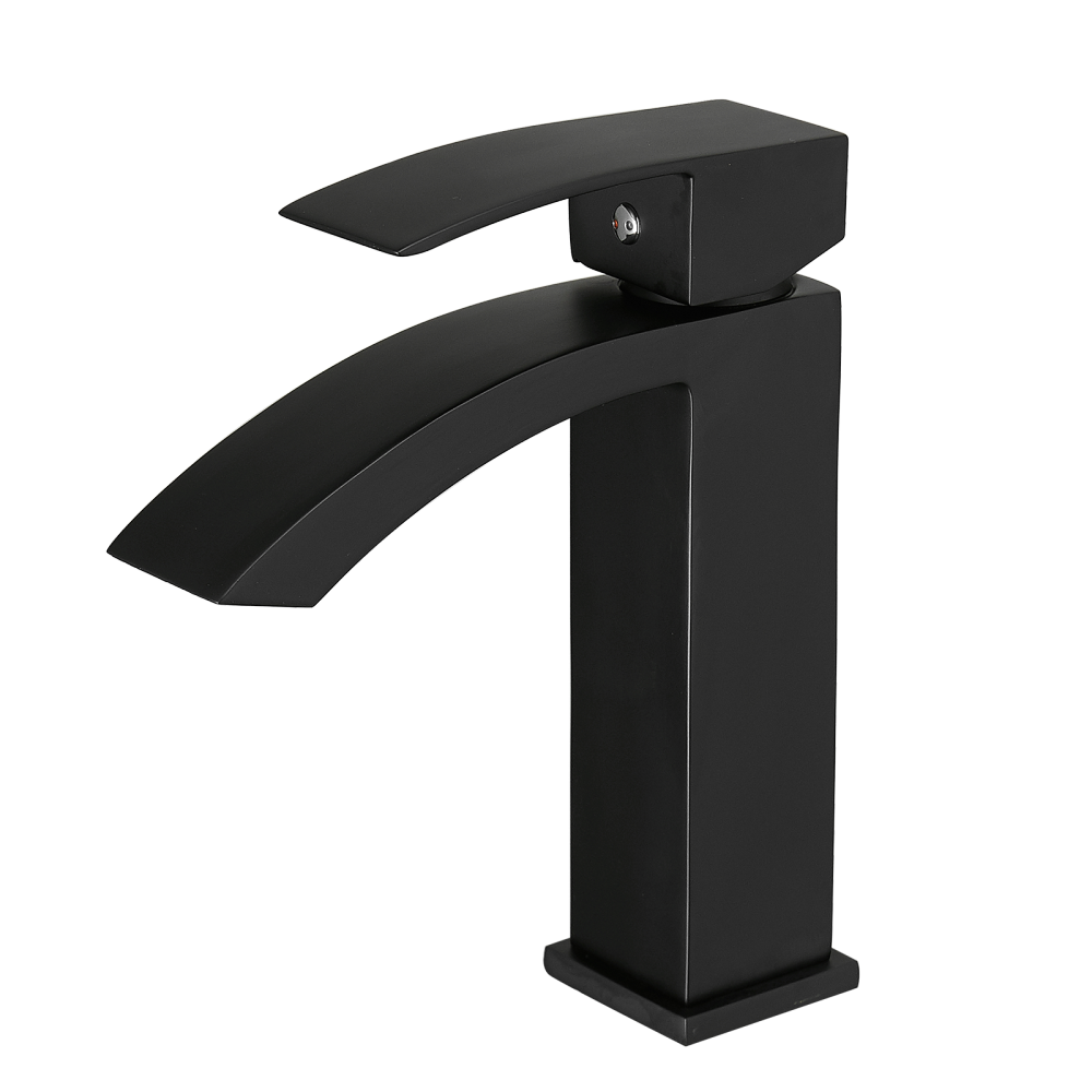 Brushed Nickel Bathroom Faucet,Faucet for Bathroom Sink, Single Hole Bathroom Faucet Modern Single Handle Vanity Basin Faucet