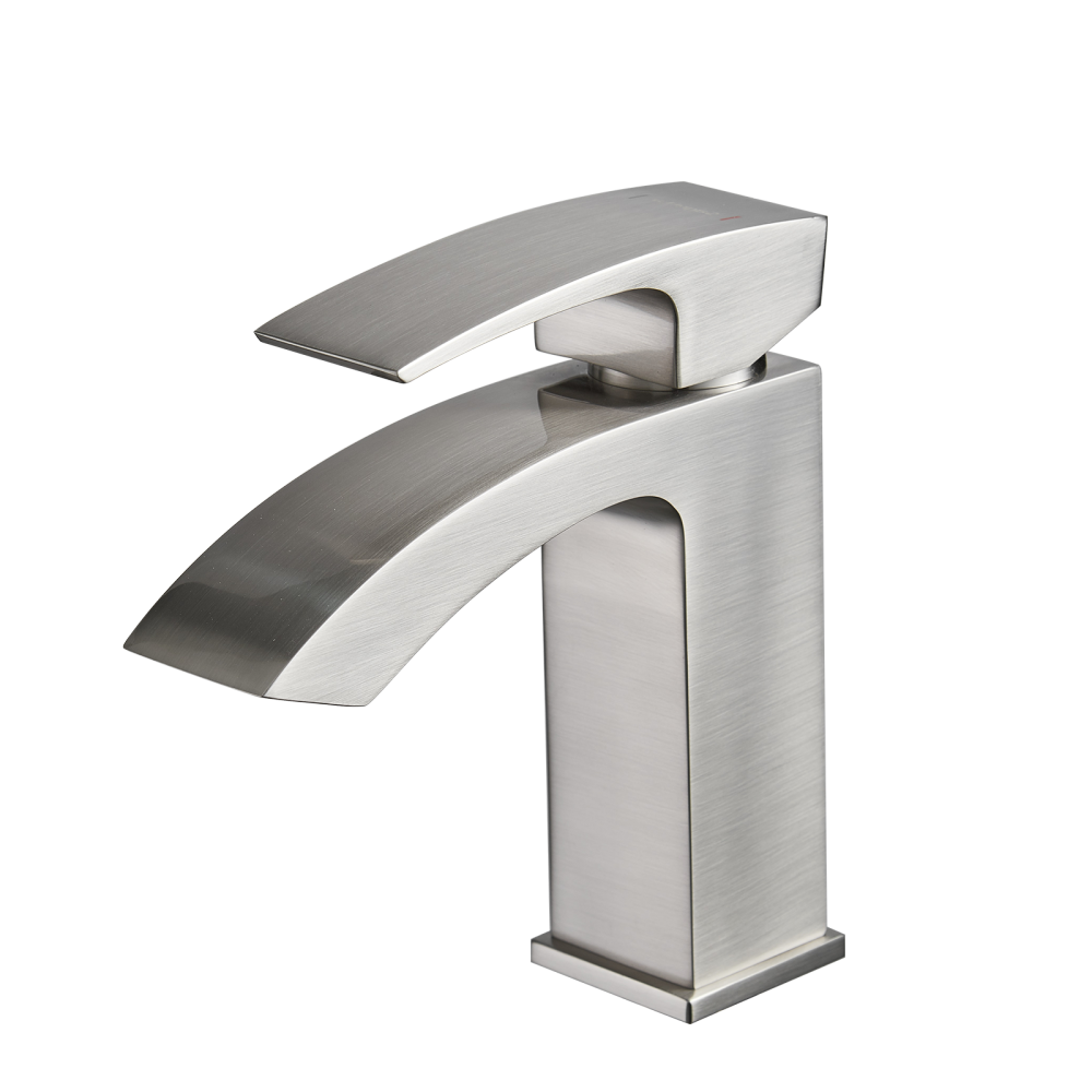 Black Bathroom Faucet, Brushed Black  Faucet for Bathroom Sink, Black Single Hole Bathroom Faucet Modern Single Handle Vanity Basin Faucet