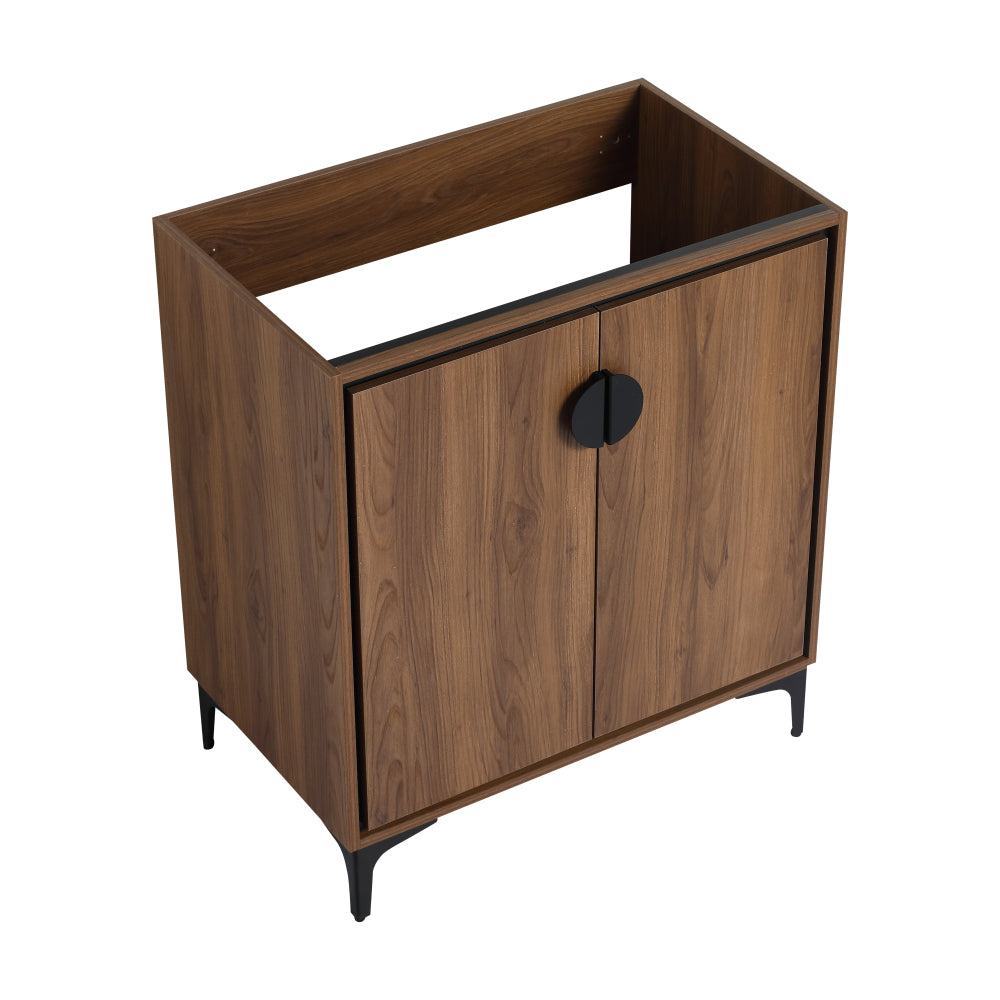 30 "Bathroom Vanity, 2 doors, Bathroom Cabinet Vanity Freestanding Cabinet Engineered Wood with sink