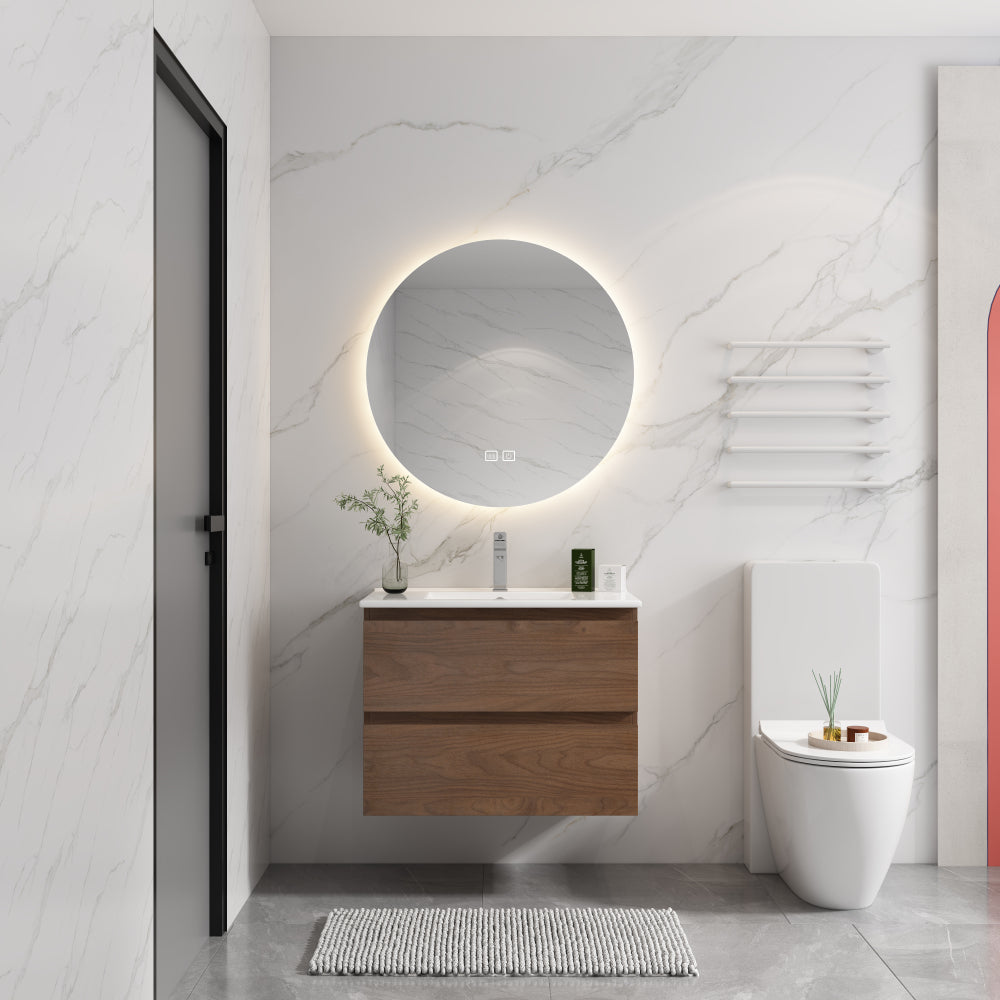 Melamine cabinet 36" Wall-Mounted Bathroom Vanity (Only the Cabinet Body)-BVB01936BNO-2