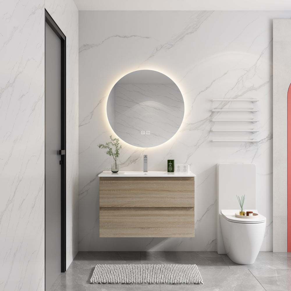 Melamine cabinet 36" Wall-Mounted Bathroom Vanity (Only the Cabinet Body)-BVB01936BNO-2