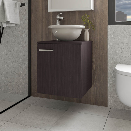 FM FURNITURE Pirtleville  Bathroom Vanity with Integrated Sink and Faucet, Wengue