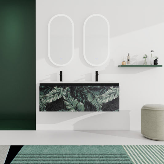 48'' Floating Wall-Mounted Bathroom Vanity & Soft-Close Cabinet Door, KD-Package