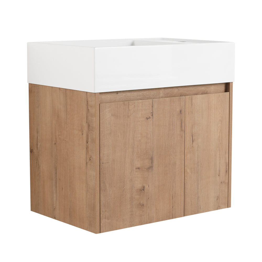 Melamine cabinet 30 Inch Bathroom Cabinet With Sink,Soft Close Doors,Float Mounting Design, For Small Bathroom