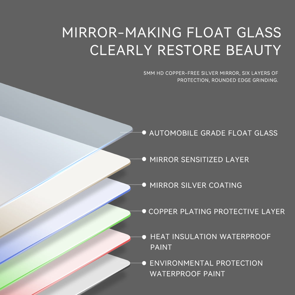 Melamine cabinet 31in. H LED Single Bathroom Vanity Mirror in Polished Crystal Bathroom Vanity LED Mirror for Bathroom Wall Smart Lighted Vanity Mirrors