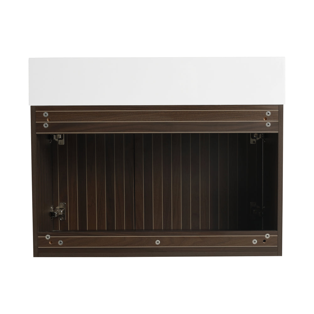 Melamine cabinet 30 Inch Bathroom Cabinet With Sink,Soft Close Doors,Float Mounting Design, For Small Bathroom