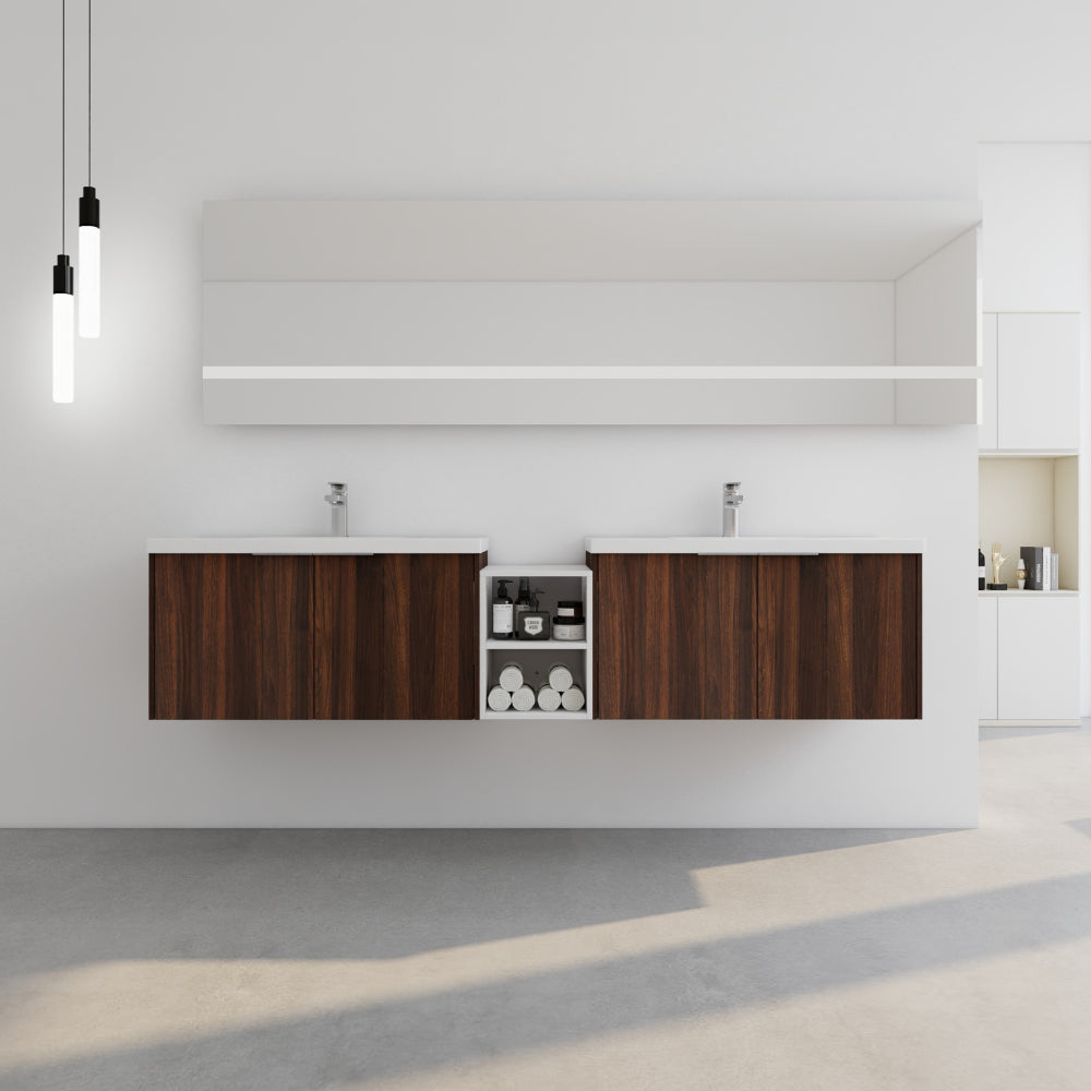36 Inch Soft Close Doors Bathroom Vanity With Sink, A Small Storage Shelves, 24" and 12" Combination Cabinet,(KD-Packing)