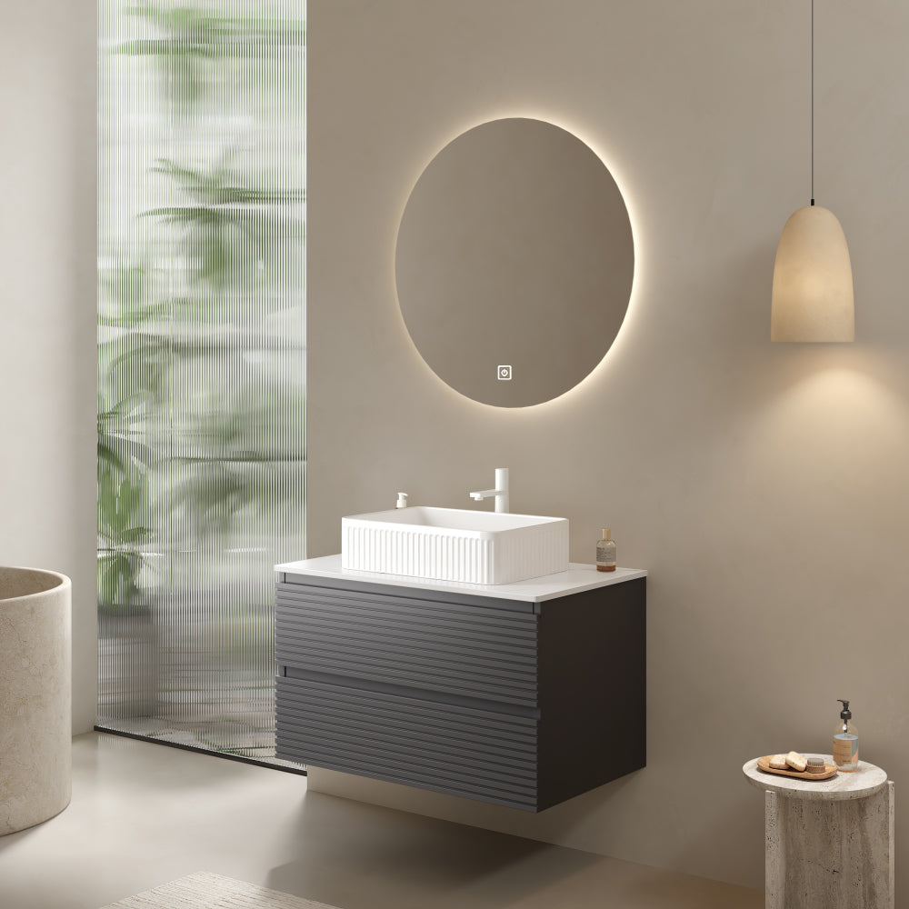 VEDO/VENO 30" Wall Mounted Plywood Cabinet without basin, Gray