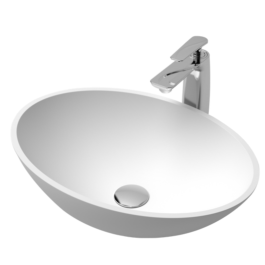 Vessel Sink Stone Resin Bathroom Sink Modern Art Sink 25C23