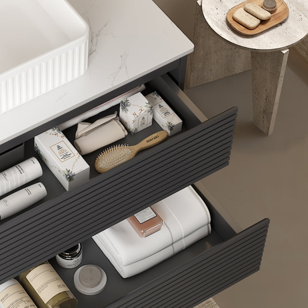 VEDO/VENO 30" Wall Mounted Plywood Cabinet without basin, Gray