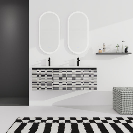 48'' Floating Wall-Mounted Bathroom Vanity & Soft-Close Cabinet Door, KD-Package