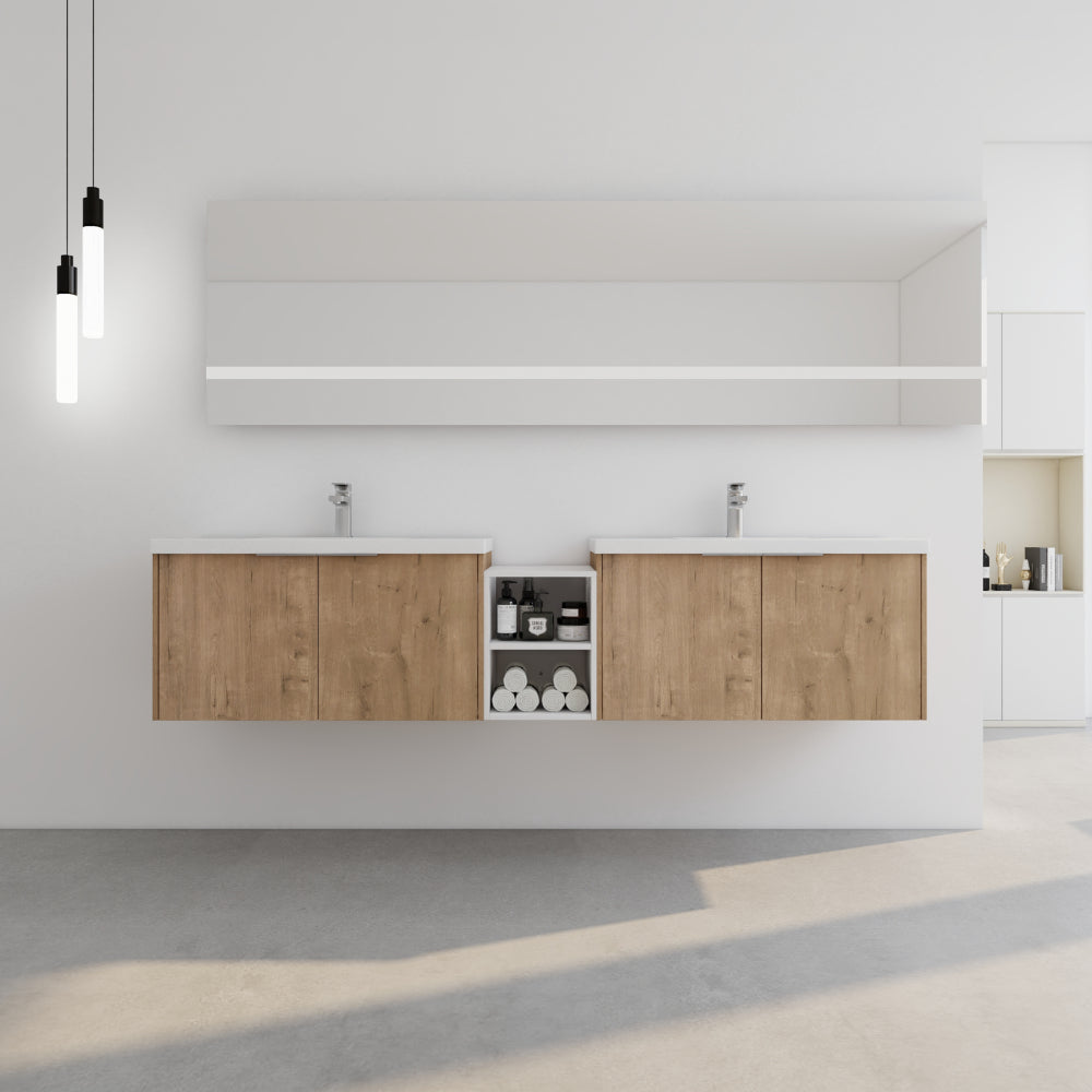 36 Inch Soft Close Doors Bathroom Vanity With Sink, A Small Storage Shelves, 24" and 12" Combination Cabinet,(KD-Packing)