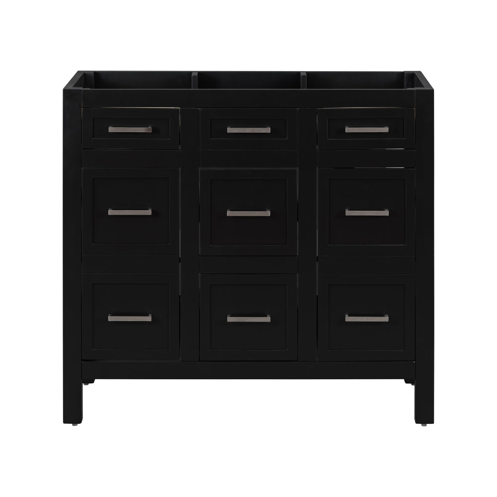 [Cabinet Only] 36" White Bathroom Vanity(Sink not included)