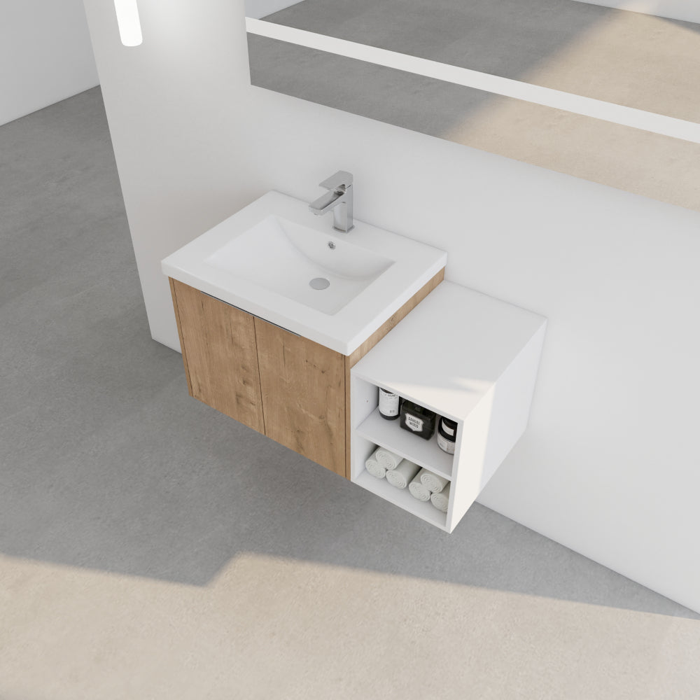 36 Inch Soft Close Doors Bathroom Vanity With Sink, A Small Storage Shelves, 24" and 12" Combination Cabinet,(KD-Packing)