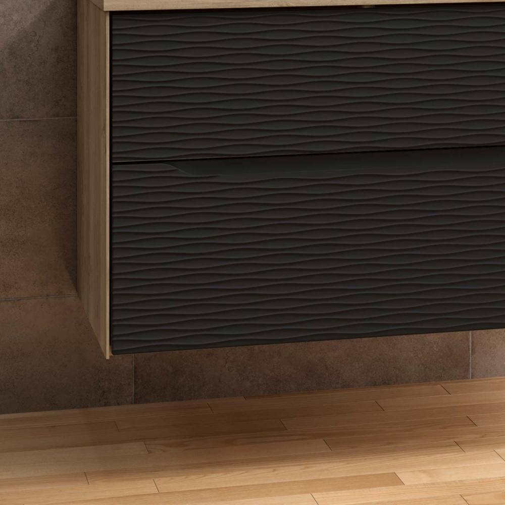 DAX Sahara Vanity Cabinet 40" Oak / Matt Black w/ Onix Basin